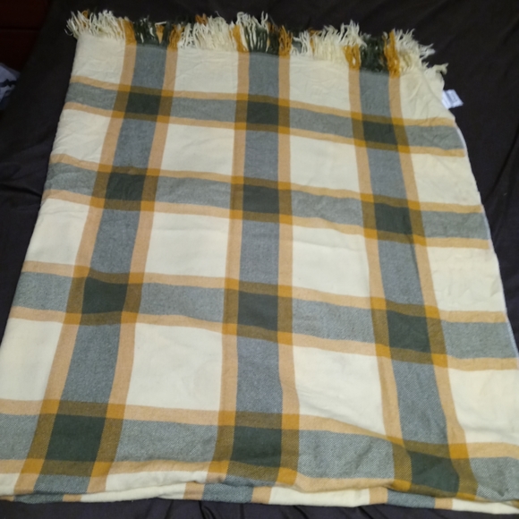 🏫THE BEST QUALITY WOOL THROW 🐑🏤🌄SIZE 82"×62" BLANKET GIFT. 🎁 - Picture 4 of 14